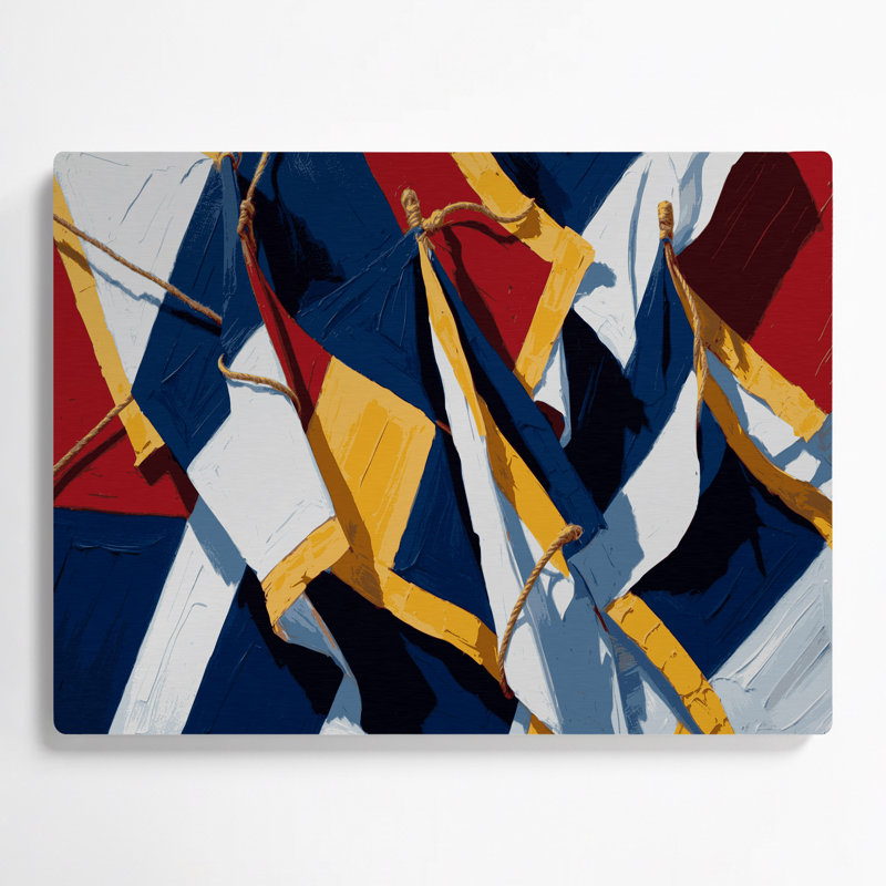 Art mural bleu nautique, H 11 po x l 14 po