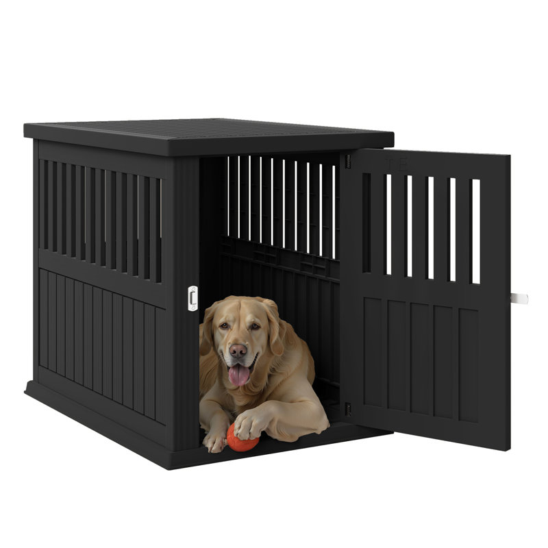 Niche pour chien et table d'appoint Elegant, Noir