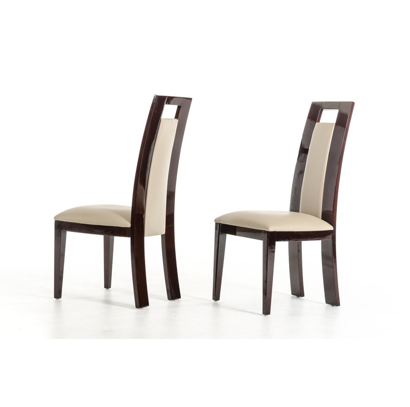 Straughter 18.11 " H Faux Leather Upholstered Side Chair