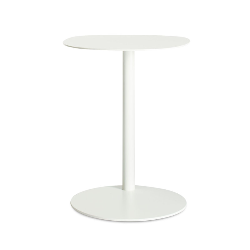 Swole Single End Table, White, 20" H x 20" W x 15" D