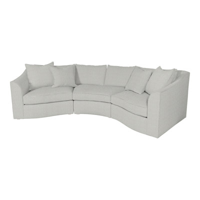 Evelyn Upholstered Curved Sectional Symmetrical