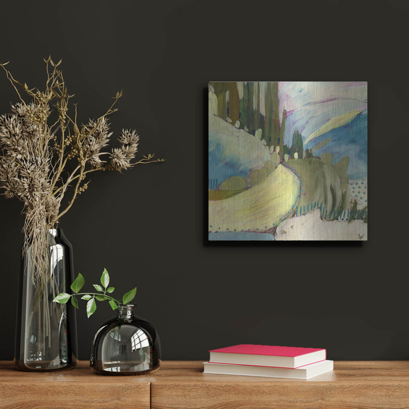 Art mural en métal Brayden Studio «Explore No 8» par Ann Thompson, H 12 po x l 12 po