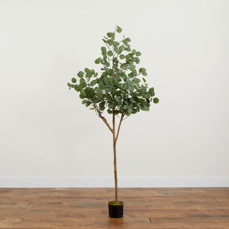 Faux eucalyptus 72 po en pot
