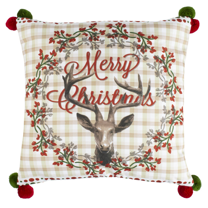 Darton Plaid Reversible Throw Pillow