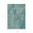 3' X 5' Teal Blue Geometric Washable Indoor Outdoor Area Rug