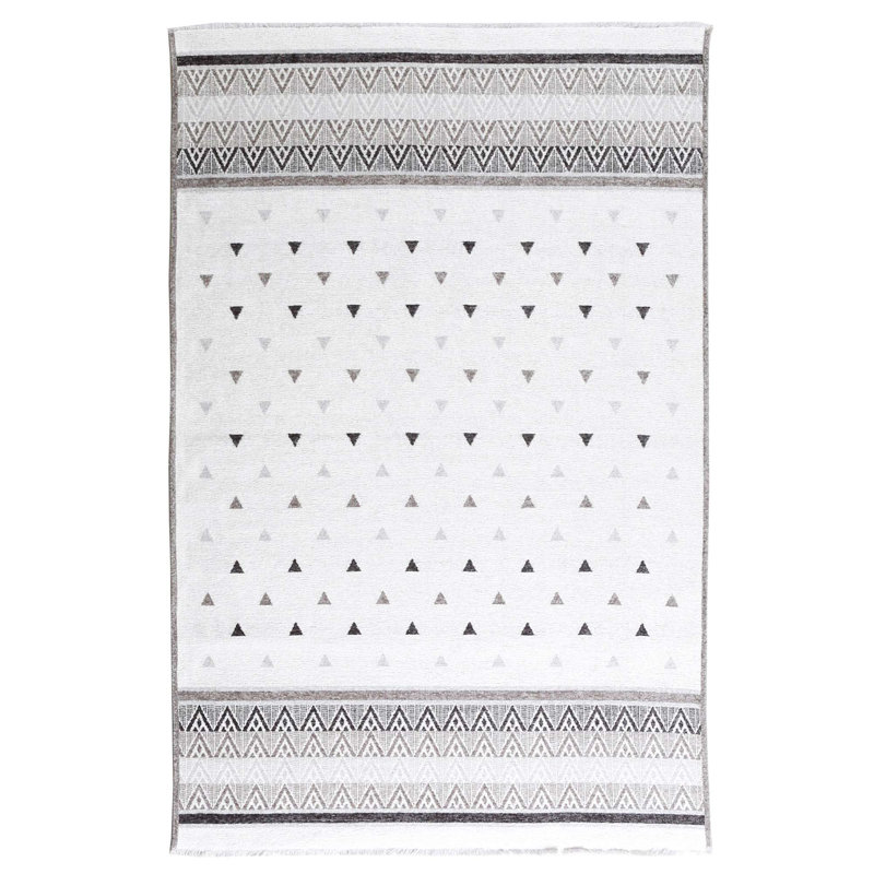 Tapis en coton tissé Alfa Rich Sheene, Rectangle 2'6'' x 4'9''