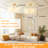 22" Indoor Gold Floral Glass Ceiling Fan with Light Kit, Remote Control, 7 Reversible Blades, DC Motor for Bedroom, Dining Room, Study，Living Room-1248157972