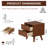 Annie Modern Solid Wood Nightstand with 2/3 Drawers,Table for Bedroom Storage-1256923944-1256923946