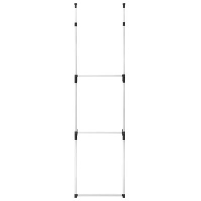 Telescopic Wardrobe System with Rods Aluminium
