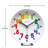 Children's Quartz movement / Crystal Tabletop Clock in White with Alarm