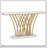 59 Inch Gold Console Table, Modern Faux Marble Entryway Table With Grid Metal Base, Narrow Accent Sofa Table For Living Room, Hallway, Foyer(No Mirror Included)