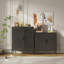 Armoire de rangement en métal 2 portes, tablettes réglables pour le bureau / l'école - Standard-130493509