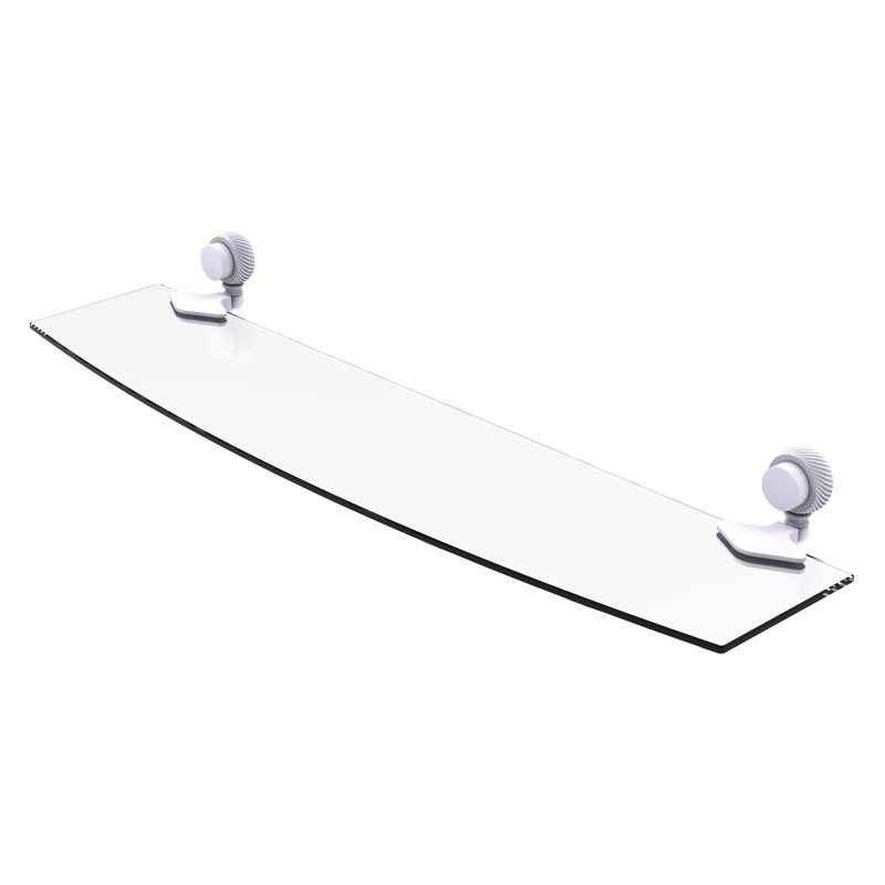 Venus Bracket Shelf, Matte White, 24" W x 5" L