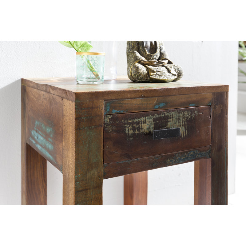 Alma 40cm W Solid Wood Bedside Table