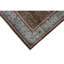 Hand Knotted Wool Area Rug in Brown And Blue