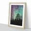 Northern Lights over the Forest - Picture Frame Graphic Art Print-56925523-56925524