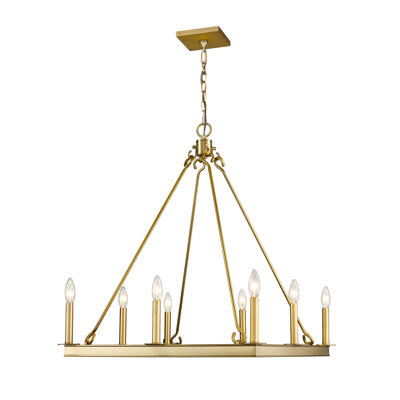Hoglund 8 - Light Dimmable Geometric Chandelier