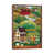 Toile avec cadre en bois brun classique