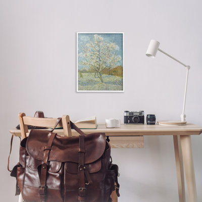 Van Gogh, pêche rose, estampe numérique encadrée par one1000paintings