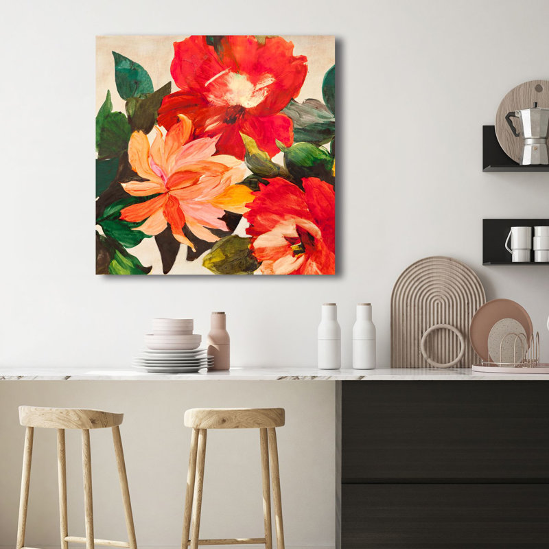 Summer In The Garden I - Wrapped Canvas Print, 70cm H x 70cm W x 4cm D