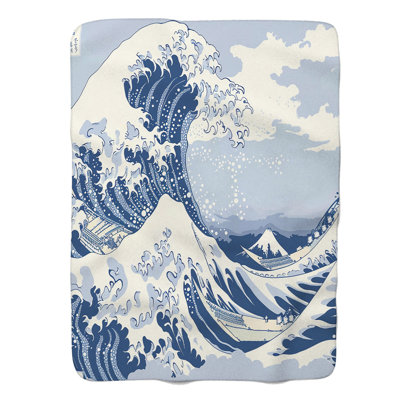Kanagawa Ocean Art - 1 pièce Sherpa Premium