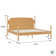 Solid Wood 4-Piece Spindle Vivienne  Bed With Two Walker Edison Easy Assembly 1-Drawer Nightstands And 6-Drawer Dresser