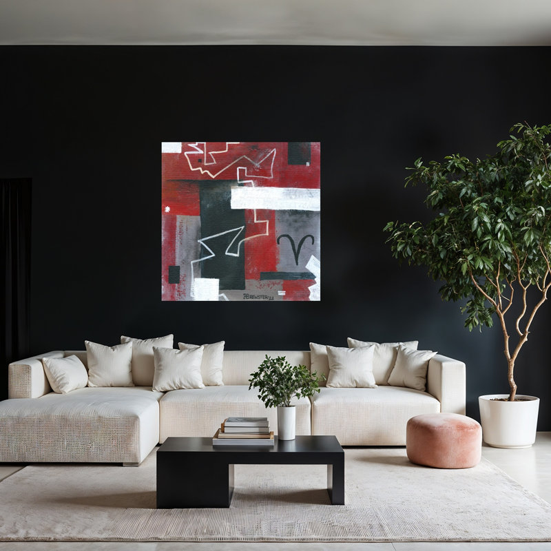 Abstrait géométrique Aries, 48" H x 48" W