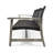 3 Seater Grey Outdoor With And Stable Metal Frame Handwoven For Outdoor, Grey, Accommodates People-1278900538