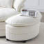 Fauteuil d'appoint pivotant à 360 ° beige - salon moderne et confortable pour la chambre à coucher et le salon avec 4 coussins (beige)