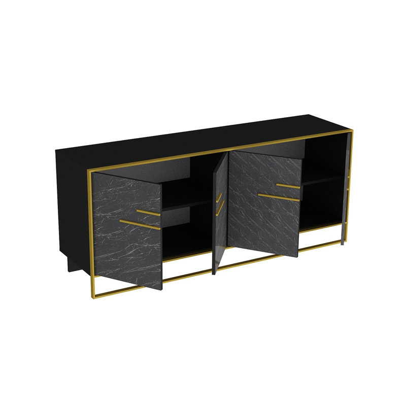 Buffet Mario de 70,87 pi de largeur, Noir