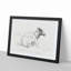 A Lying Sheep by Jean Bernard - Framed Print-55453431-55453436