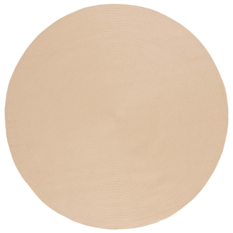 Braided Hand Woven Performance Solid Color Rug, Round 6'