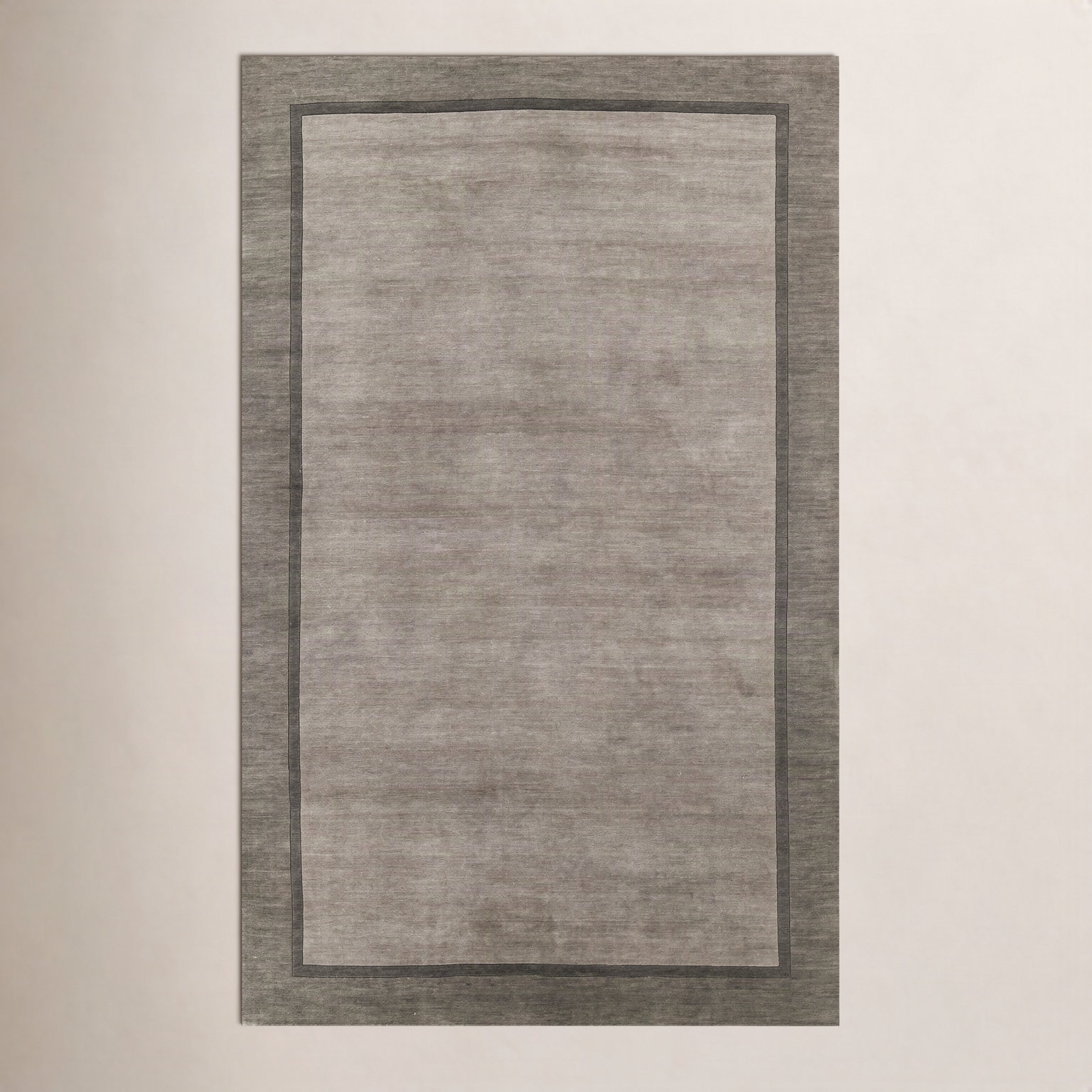 Zaley Gray Hand-Tufted Wool Rug, Rectangle 2' x 3'