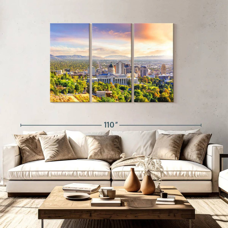 Nicci Breathtaking Salt Lake City, 48" H x 74" W