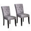 Chaise d'appoint rembourrée et capitonnée Aristeo-650616999