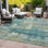 Machine Washable Indoor/Outdoor Meredith ACN2147 Abstract Rug