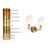 Beesley 2-light Brass Steel Armed Sconce