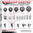 4-Piece Thermoplastic Rubber Caster Set