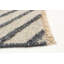 Tapis unique en laine noué à la main 4 pi x 6 pi 2 po nouvel âge Deavyn en gris clair / gris foncé