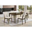 Table de salle à manger rectangulaire moderne 1pc avec rallonge de rangement en bois