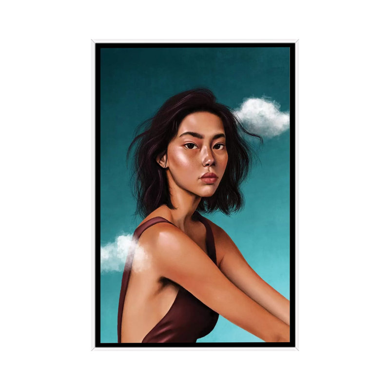 If I Could Fall Asleep by Teodora Jelenic - Print on Canvas, 66.04 cm H x 45.72 cm W, White Framed