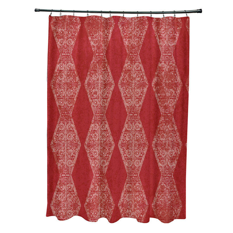 Rideau de douche Harrel, Rouge