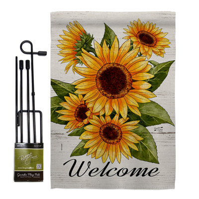 Double Sided 222'' H x 156'' W Polyester Flag Set