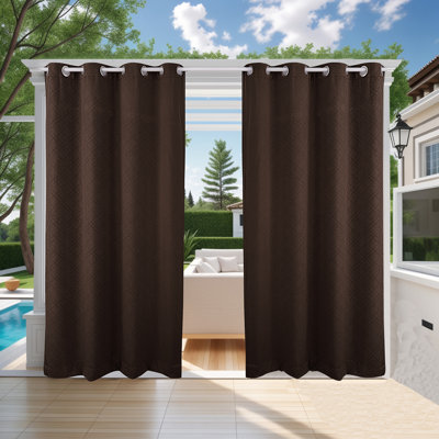 Rideau de terrasse extérieur imperméable Lakyshia