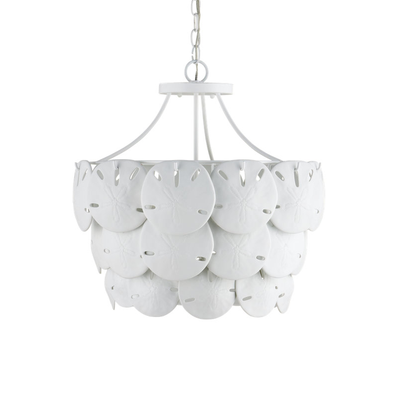 Tulum 3 - Light Wrought Iron Chandelier by Marjorie Skouras