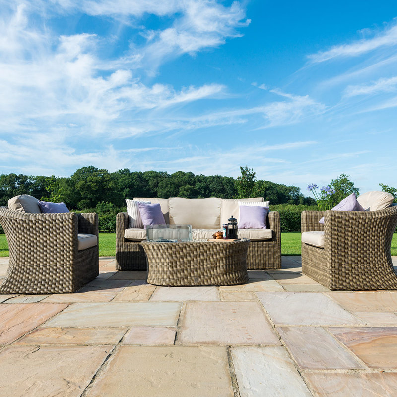 Balch 5 Seater Rattan Sofa Set