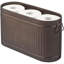 Organisateur de papier hygiénique autoportant - bac de rangement à 6 rouleaux pour salle de bain, se range sous l'évier, le meuble-lavabo, la tablette, l'armoire ou le coin, bronze