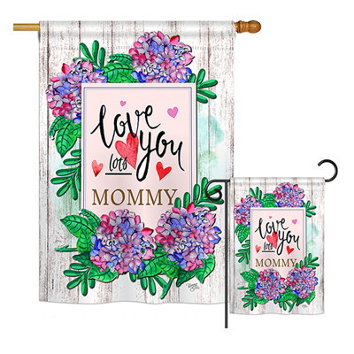 Double Sided Polyester Mother's Day Flag Set