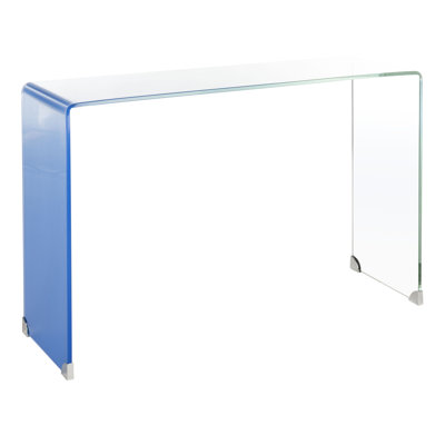 Euphemia 43.3'' Glass Console Table