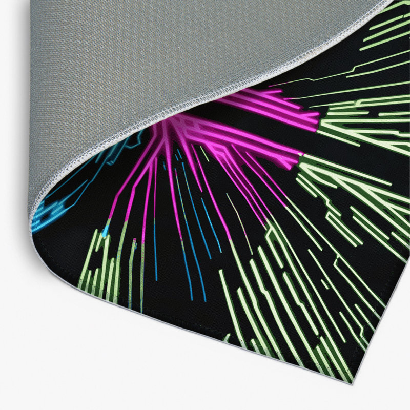 Neon Cascade Indoor And Outdoor Area Rug, Rectangle 9' x 12'